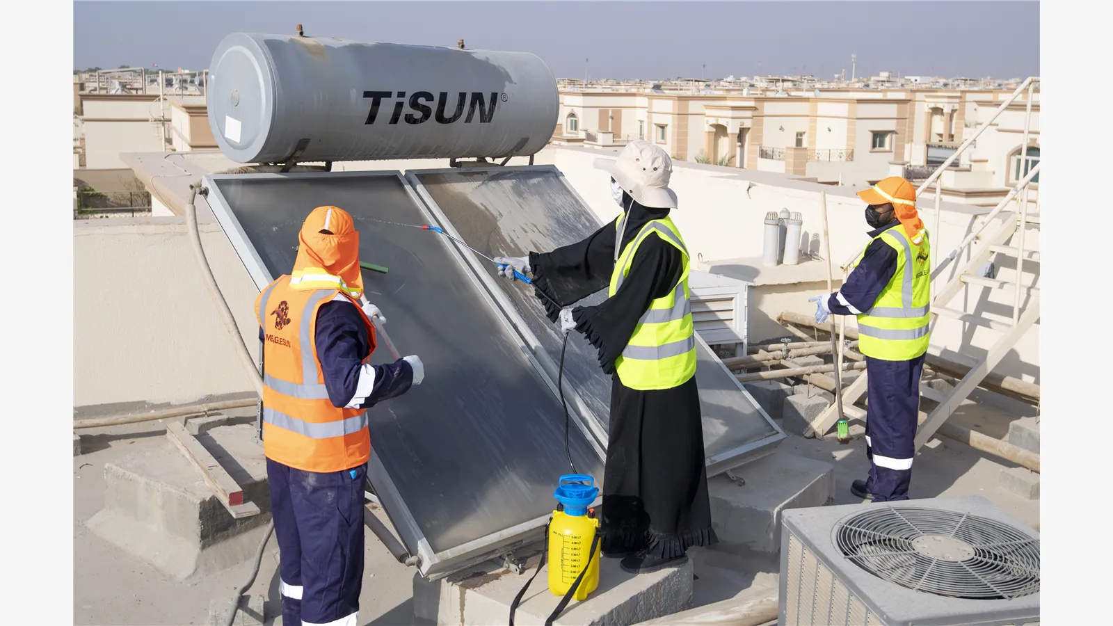 The Ministry of Energy and Infrastructure organizes a volunteer initiative in the Al Raqaib neighborhood in the Emirate of Ajman (in conjunction with the Arab Volunteer Day, the International Day of Engineers) 11