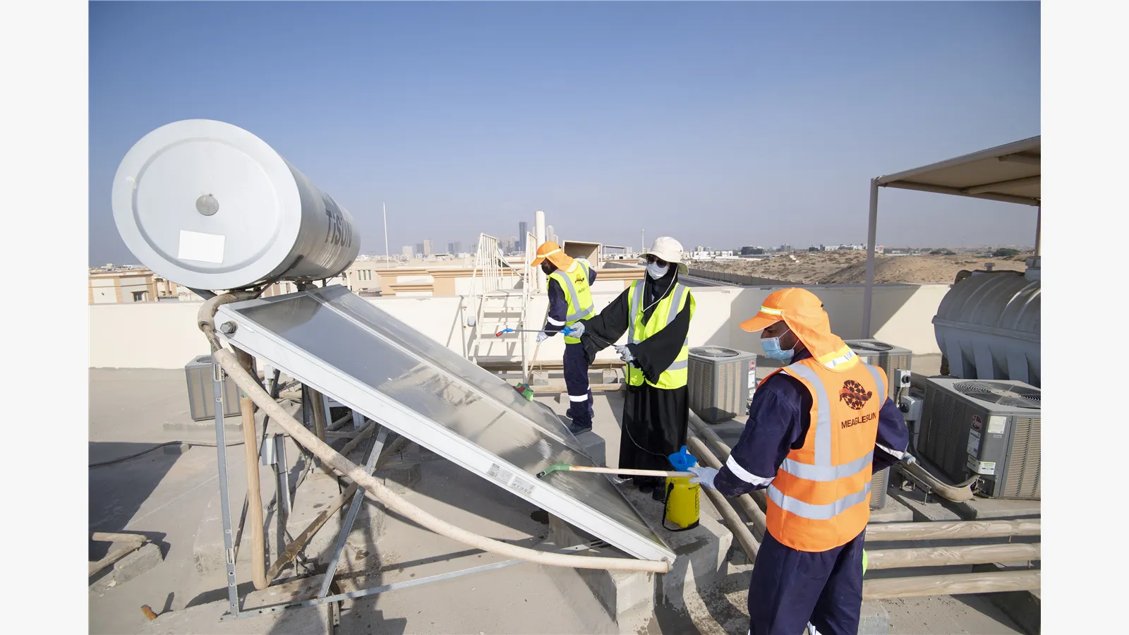 The Ministry of Energy and Infrastructure organizes a volunteer initiative in the Al Raqaib neighborhood in the Emirate of Ajman (in conjunction with the Arab Volunteer Day, the International Day of Engineers) 12