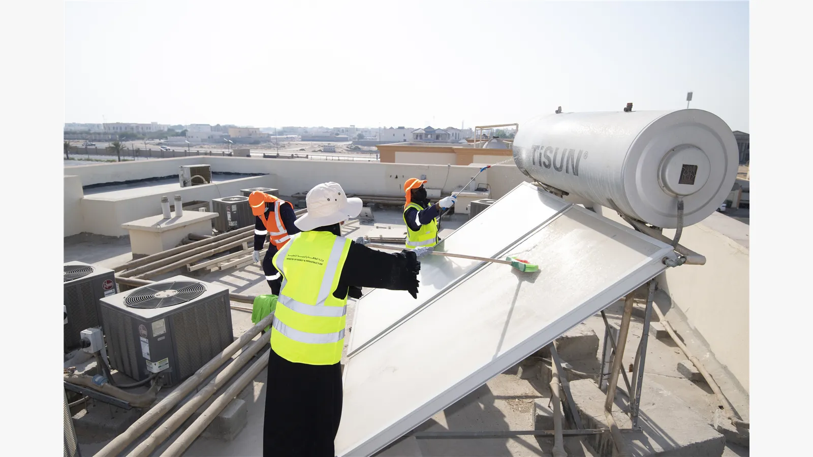 The Ministry of Energy and Infrastructure organizes a volunteer initiative in the Al Raqaib neighborhood in the Emirate of Ajman (in conjunction with the Arab Volunteer Day, the International Day of Engineers) 7