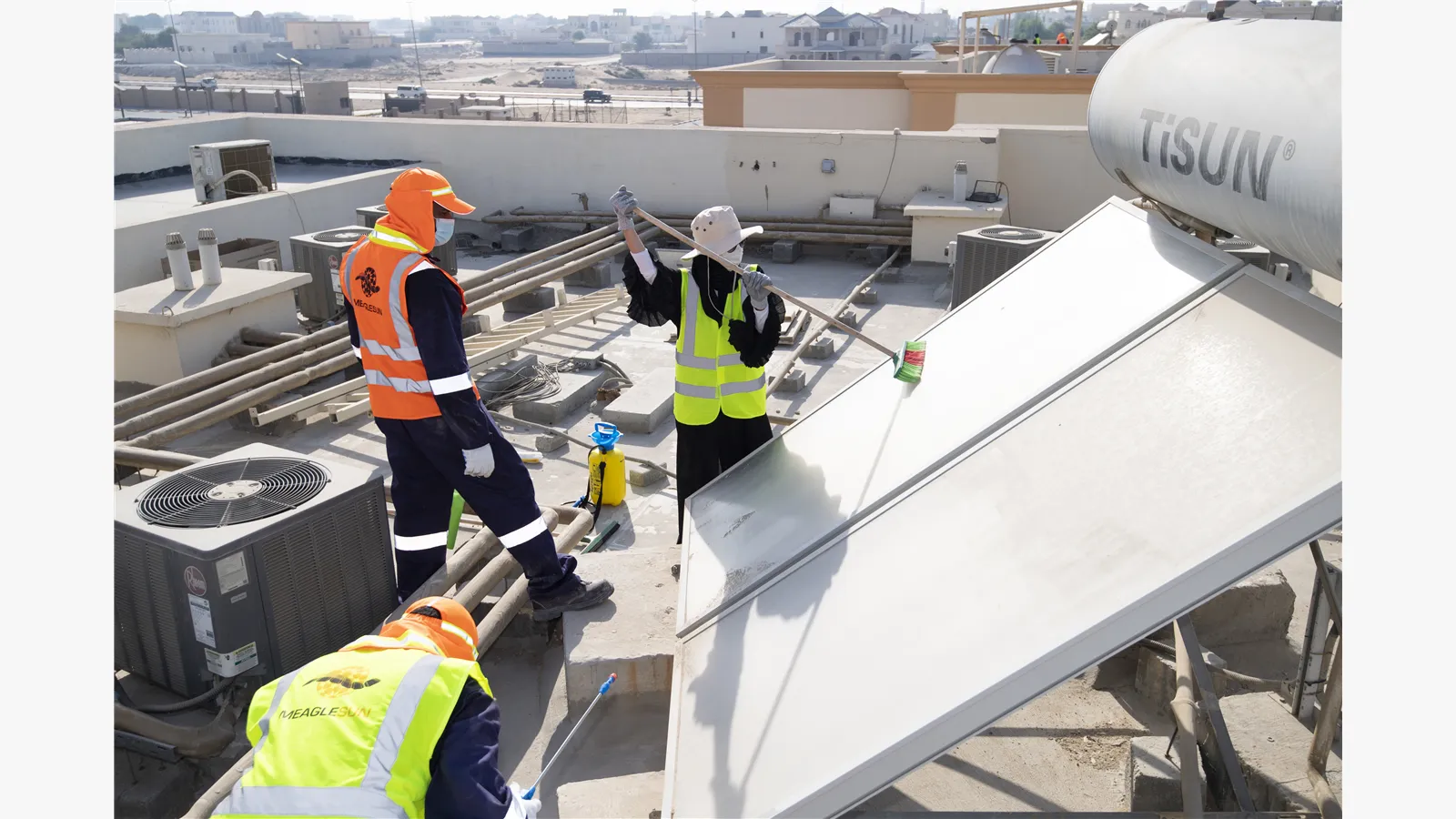 The Ministry of Energy and Infrastructure organizes a volunteer initiative in the Al Raqaib neighborhood in the Emirate of Ajman (in conjunction with the Arab Volunteer Day, the International Day of Engineers) 6