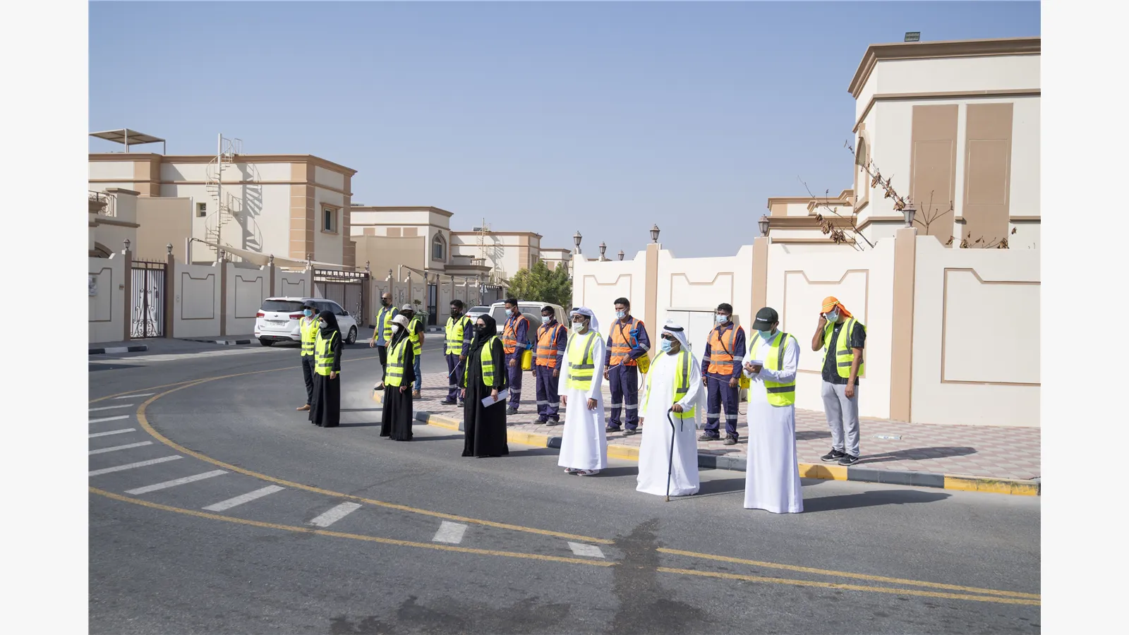 The Ministry of Energy and Infrastructure organizes a volunteer initiative in the Al Raqaib neighborhood in the Emirate of Ajman (in conjunction with the Arab Volunteer Day, the International Day of Engineers) 3