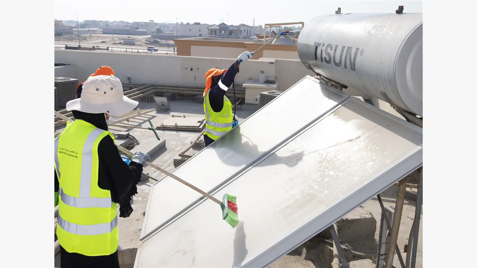 The Ministry of Energy and Infrastructure organizes a volunteer initiative in the Al Raqaib neighborhood in the Emirate of Ajman (in conjunction with the Arab Volunteer Day, the International Day of Engineers) 9