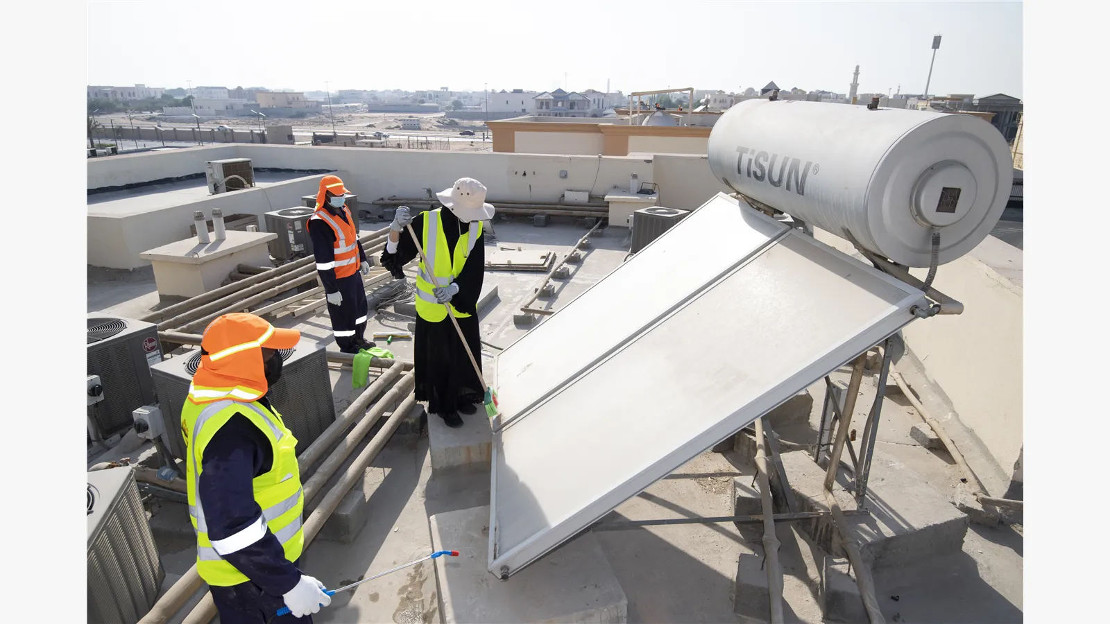 The Ministry of Energy and Infrastructure organizes a volunteer initiative in the Al Raqaib neighborhood in the Emirate of Ajman (in conjunction with the Arab Volunteer Day, the International Day of Engineers) 8